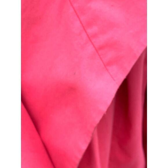 Eileen Fisher L Duster Coat Pink Open Front Cotton Rain Swing Coat 100% Cotton - Picture 2 of 6